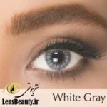 لنز رنگی ایلوژن white gray