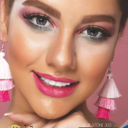 لنز رنگی رینبو blue 3 303