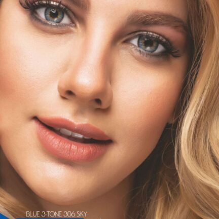 لنز رنگی رینبو blue 3 306