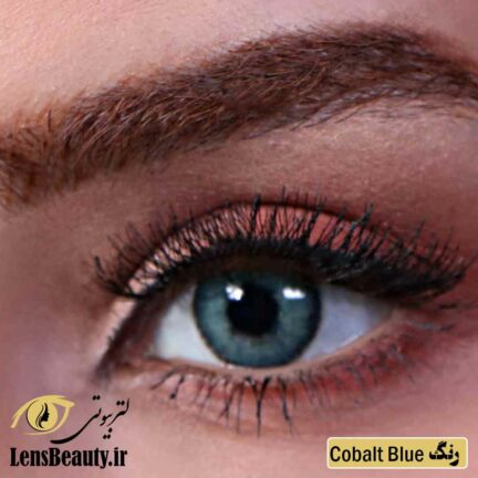 لنز رنگی سالانه جمستون لاکچری کلاسیک cobalt blue