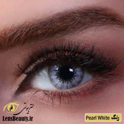 لنز رنگی سالانه جمستون لاکچری کلاسیک pearl white