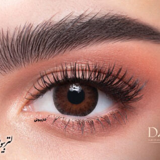 لنز دهب رنگ توپاز Topaz قهوه ای تیره