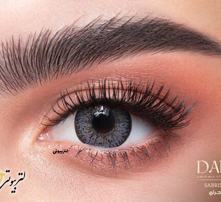 لنز دهب رنگ صابرین گری sabrin gray