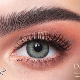 لنز دهب رنگ صابرین گری گرین sabrin gray green