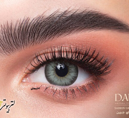 لنز دهب رنگ صابرین گری گرین sabrin gray green