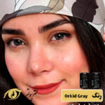 لنز رنگی فصلی رز رنگ Orkid Gray