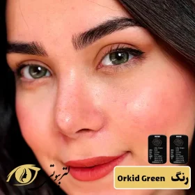 لنز رنگی فصلی رز رنگ Orkid Green