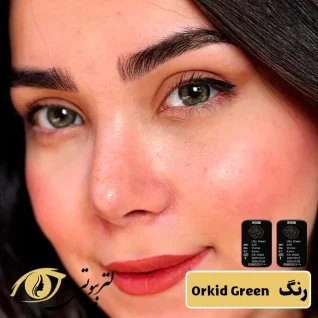 لنز رنگی فصلی رز رنگ Orkid Green
