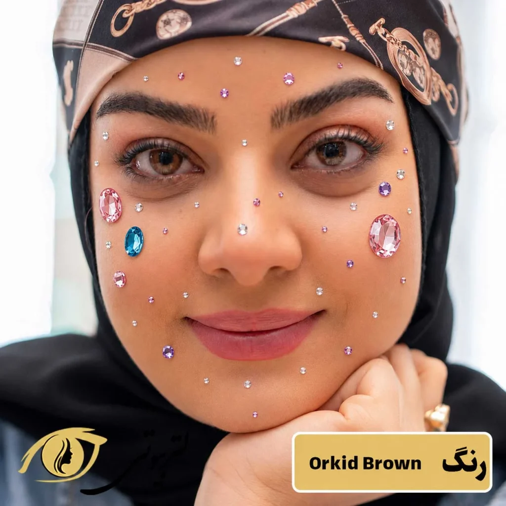 لنز رز رنگ ارکید براون
